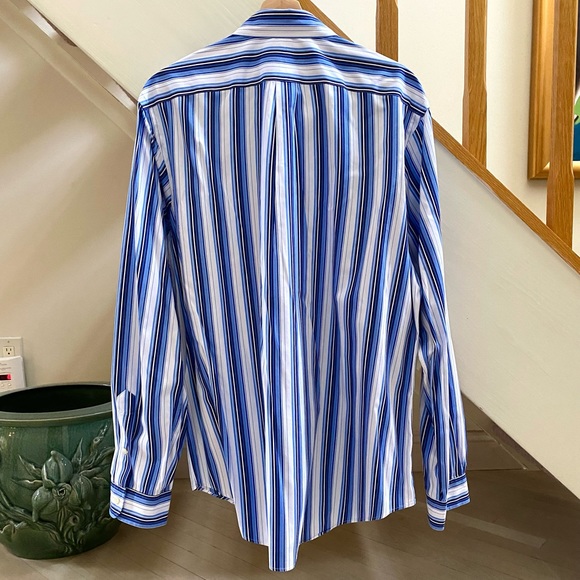 RALPH LAUREN 100% Cotton Stripe Men’s Shirt, Size XL - Picture 7 of 14